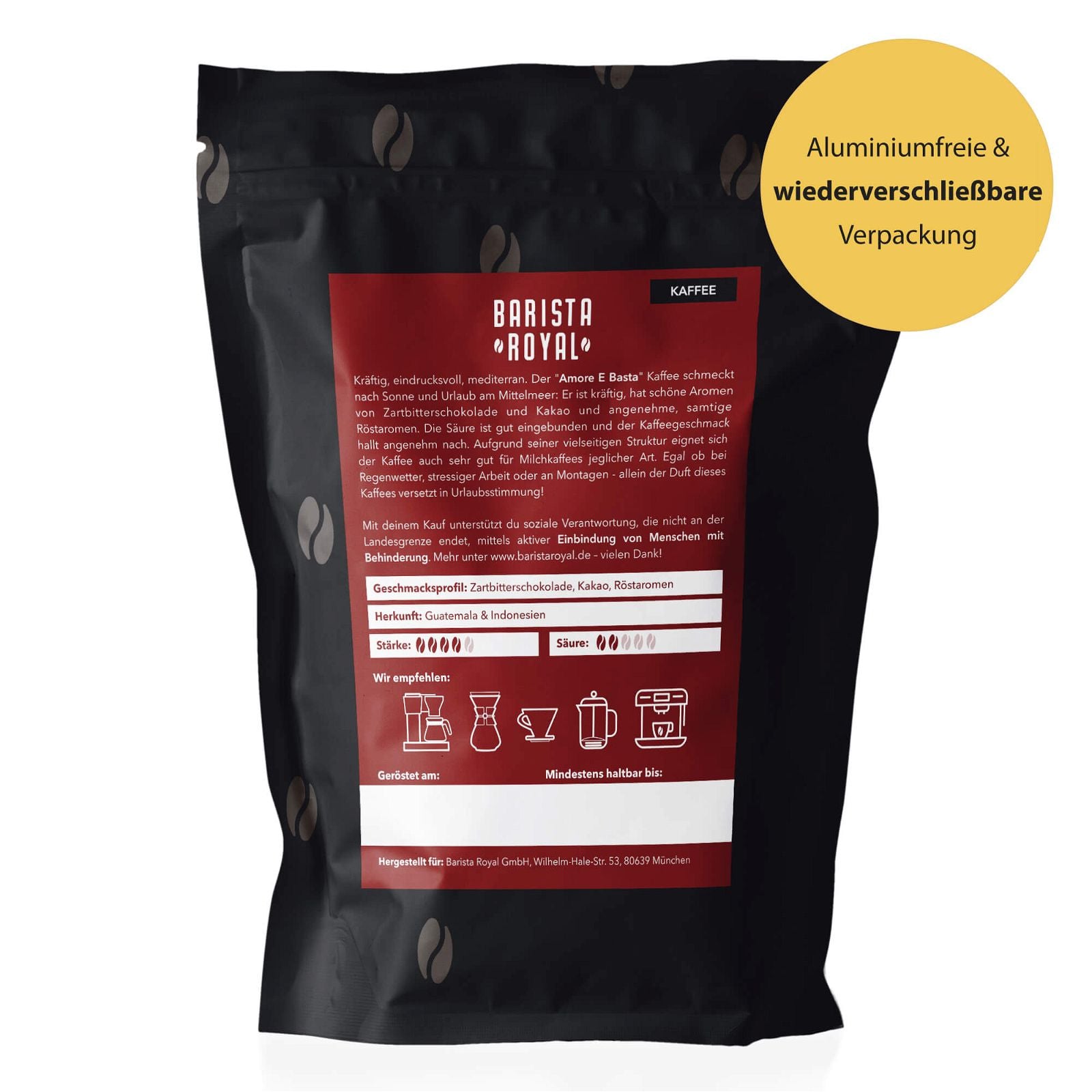 Amore E Basta (Kaffee) - Barista Royal GmbH - Amore E Basta (Kaffee) - Amore E Basta (Kaffee) - Barista Royal GmbH