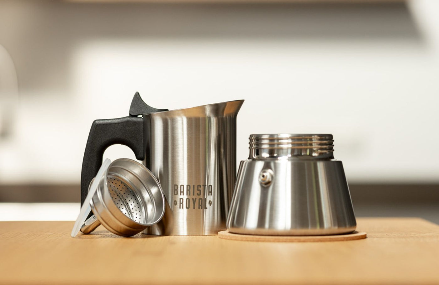 Espressokocher aus Edelstahl von Barista Royal