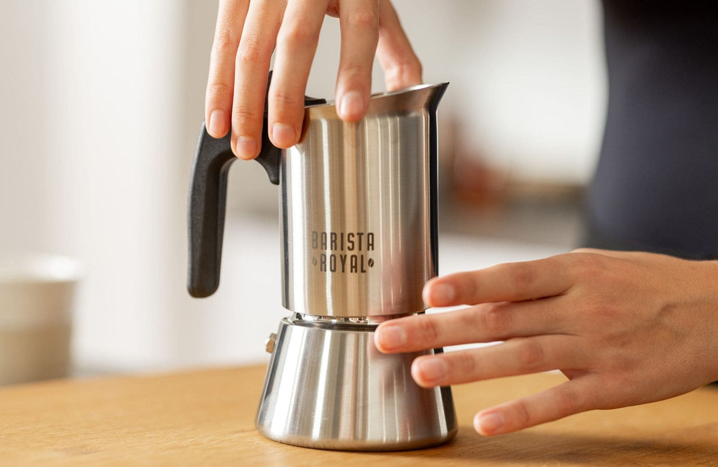 Espressokocher aus Edelstahl von Barista Royal