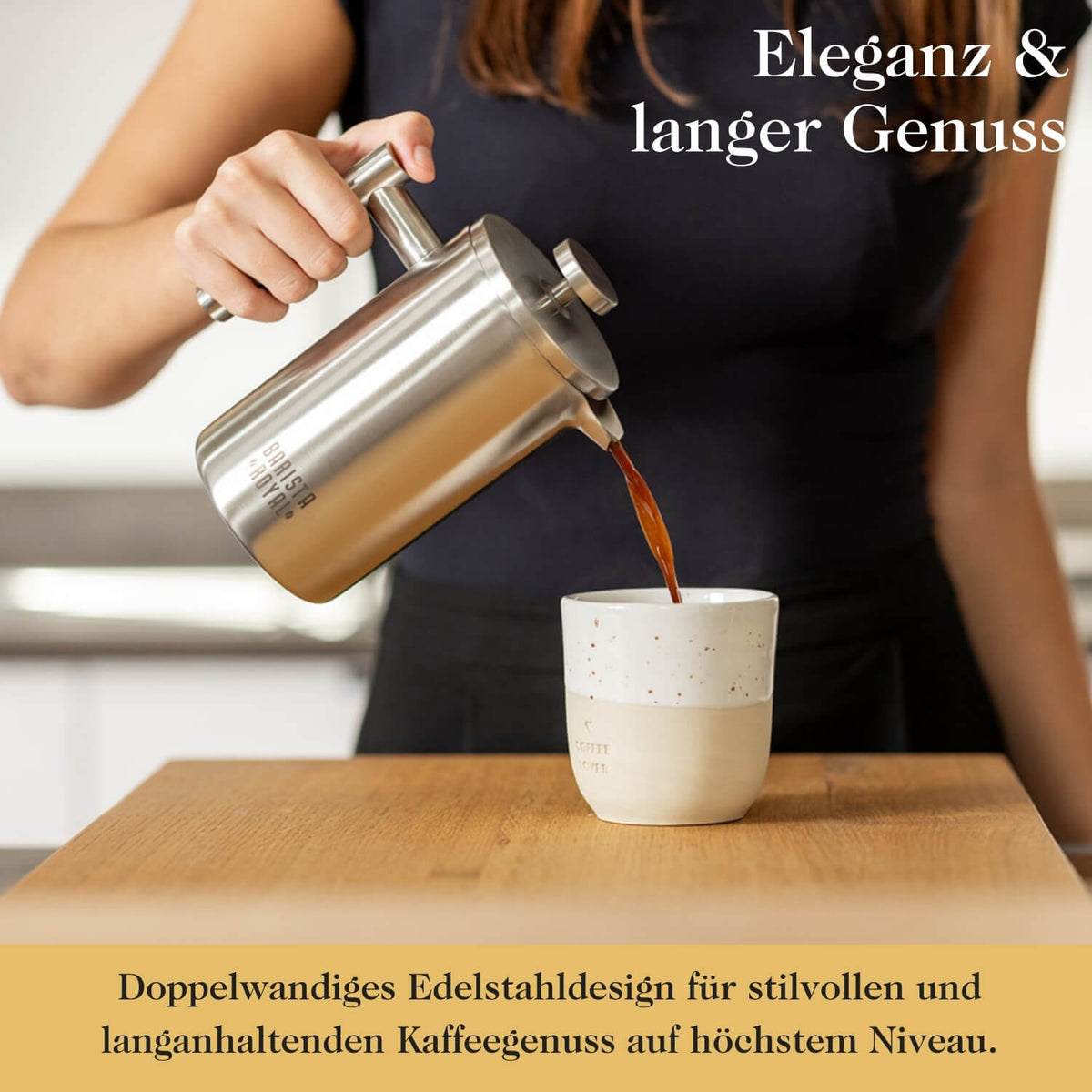 French Press aus Edelstahl