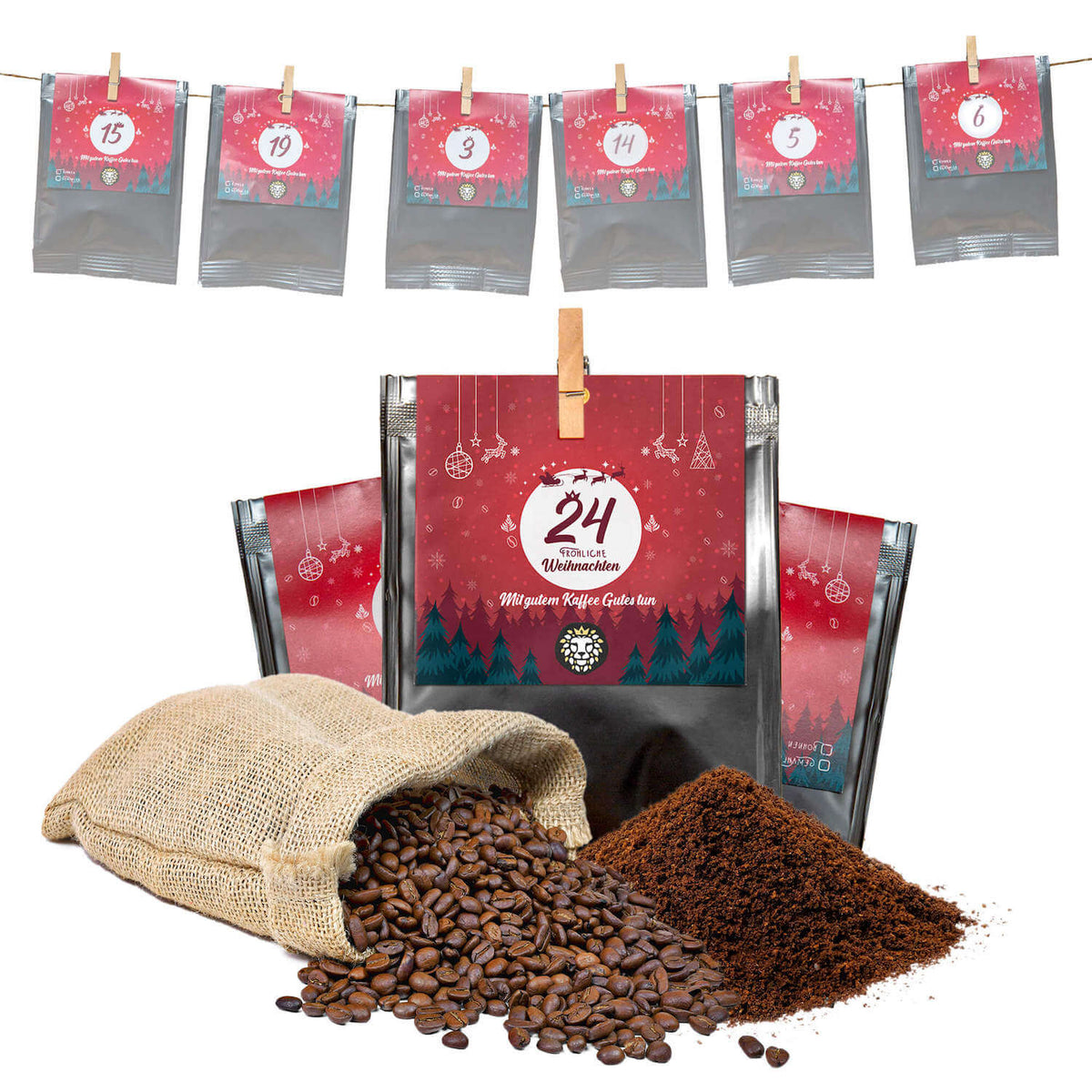 Premium Kaffee Adventskalender 2022 - 24 x 30g - Barista Royal GmbH - Premium Kaffee Adventskalender 2024 - 24 x 30g - Barista Royal GmbH