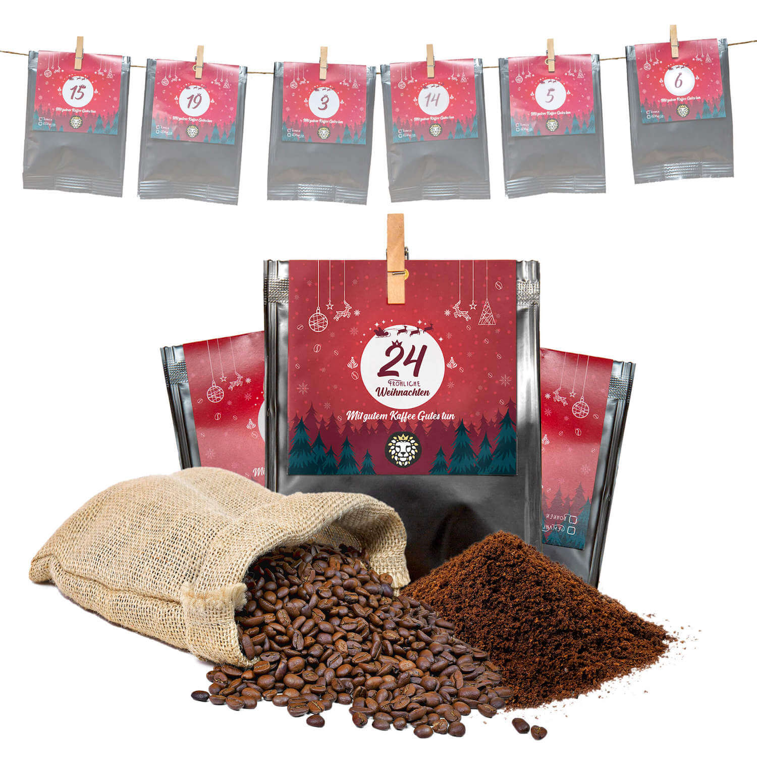 Premium Kaffee Adventskalender 2022 - 24 x 30g - Barista Royal GmbH - Premium Kaffee Adventskalender 2024 - 24 x 30g - Barista Royal GmbH