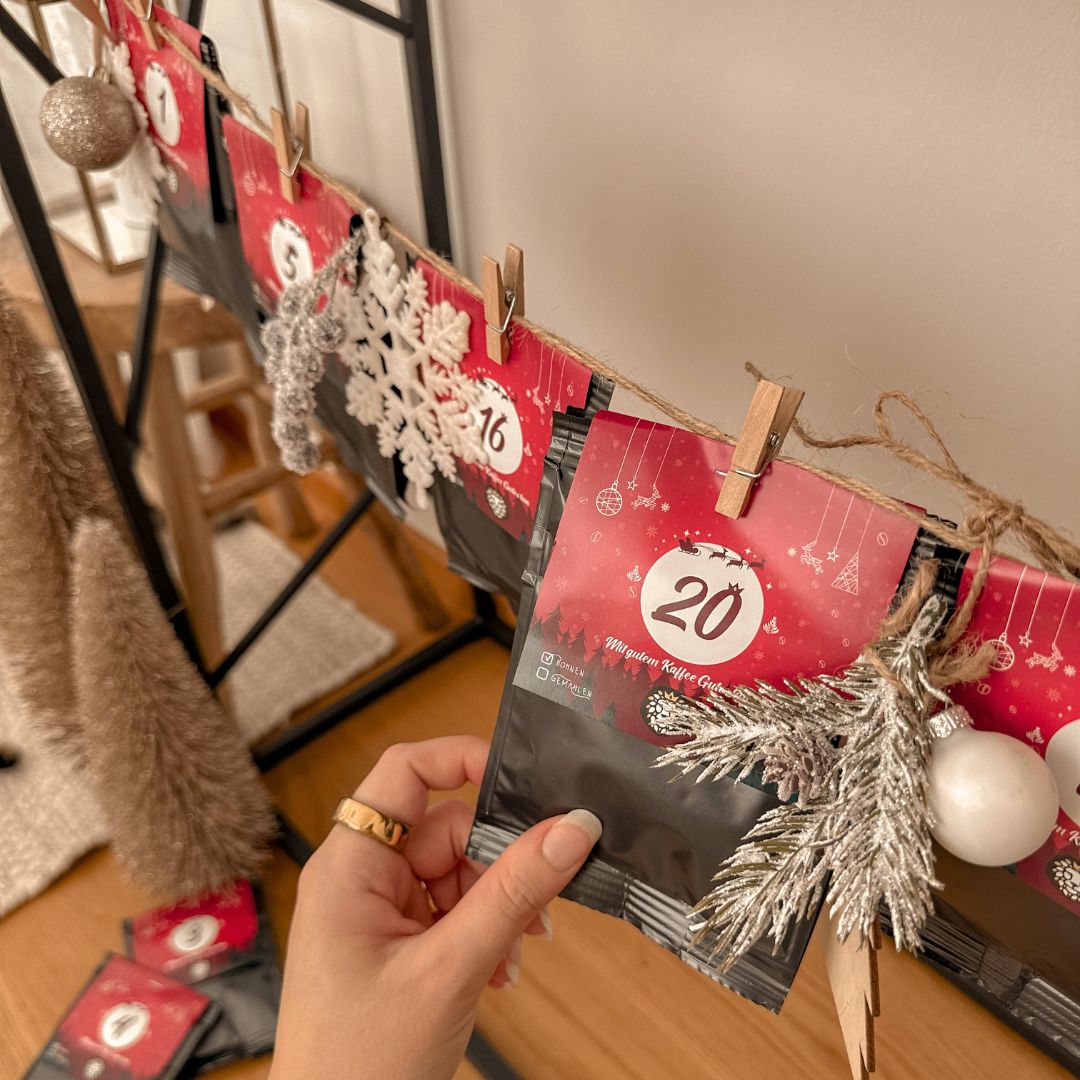 Adventskalender kreativ befestigen