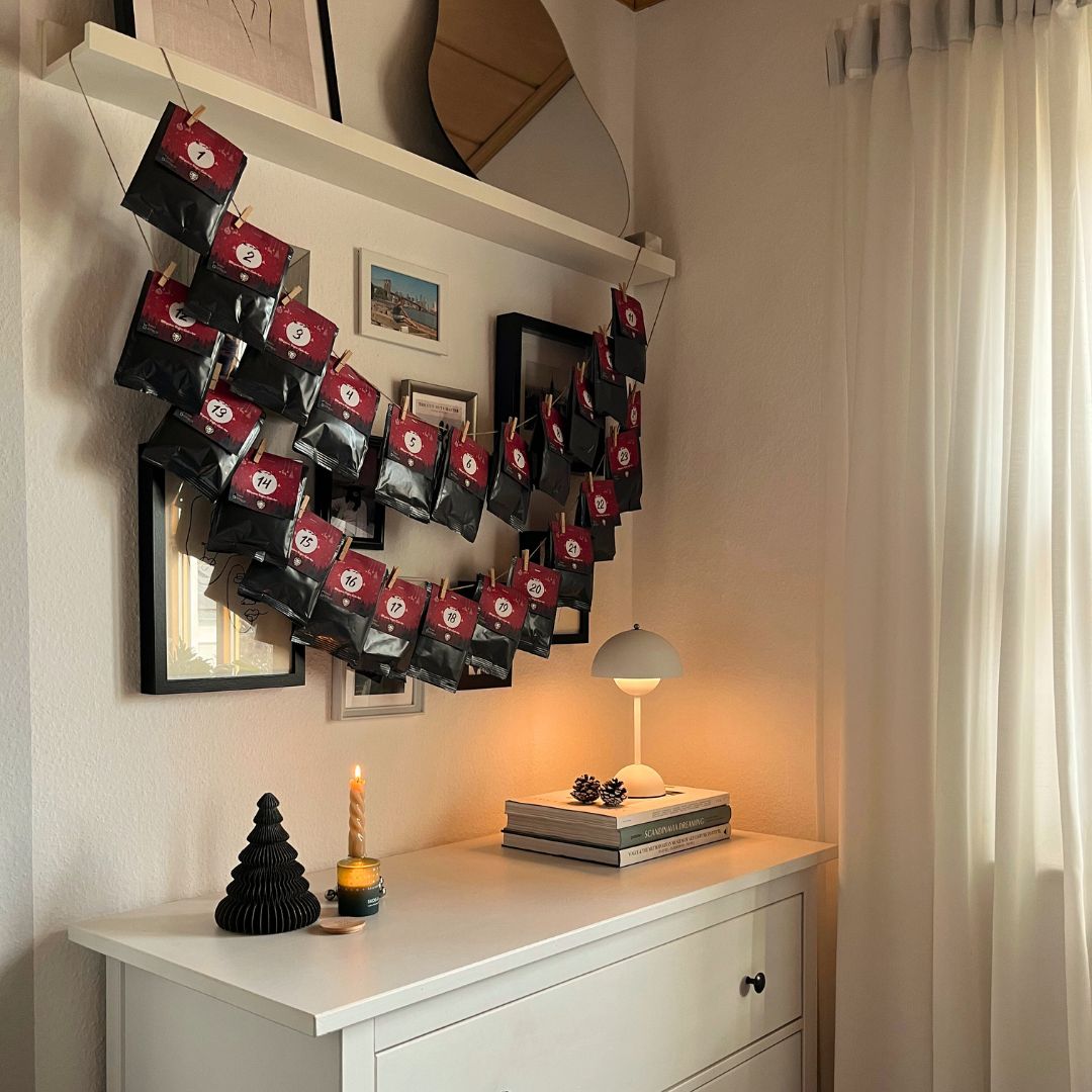 Adventskalender befestigen
