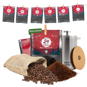 Premium Kaffee Adventskalender 2024 - 24 x 30g