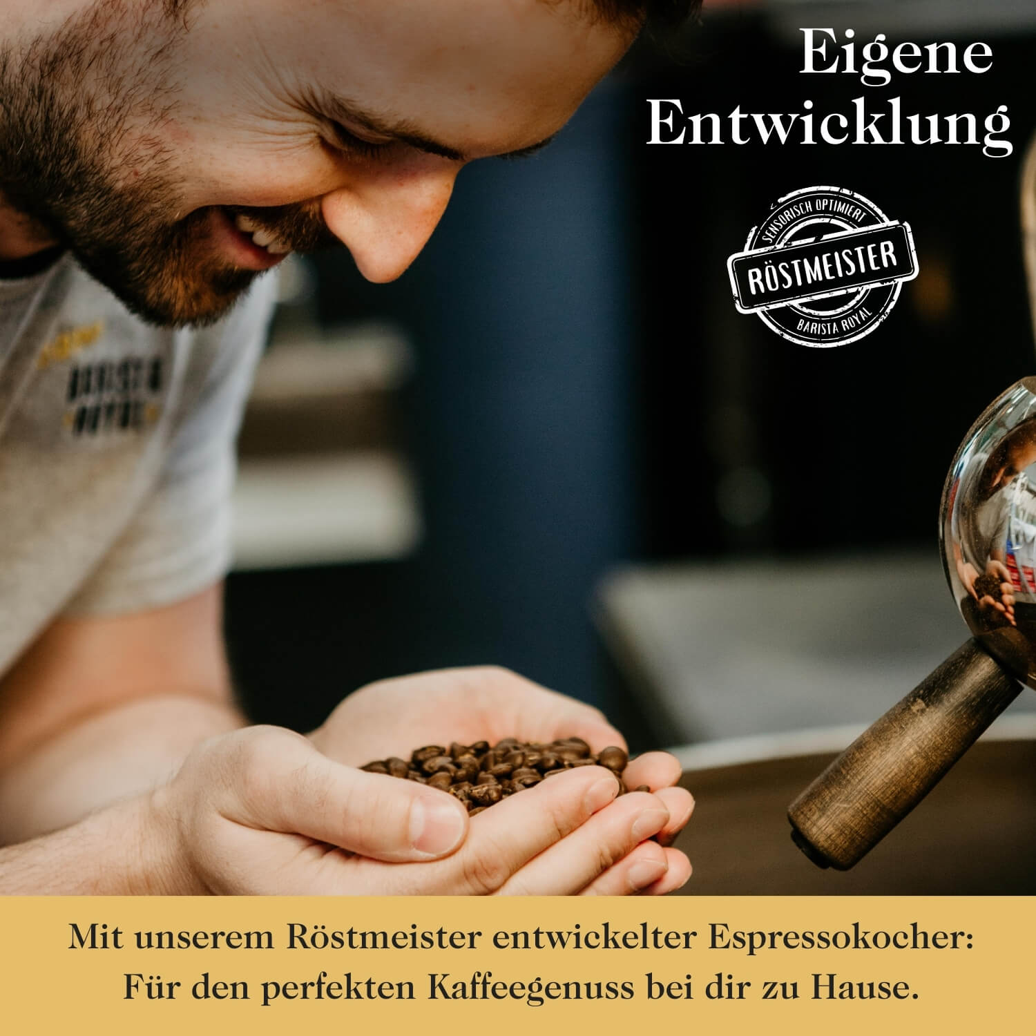 Premium Espressokocher aus elegantem Edelstahl für 4 oder 6 Tassen inkl. Untersetzer