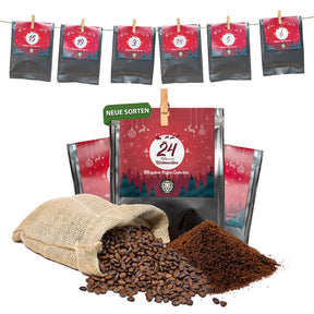 Premium Kaffee Adventskalender 2024 - 24 x 30g