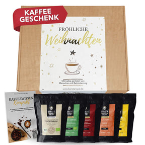 Kaffee Geschenkset mit versch. Themen (5 x 100g)