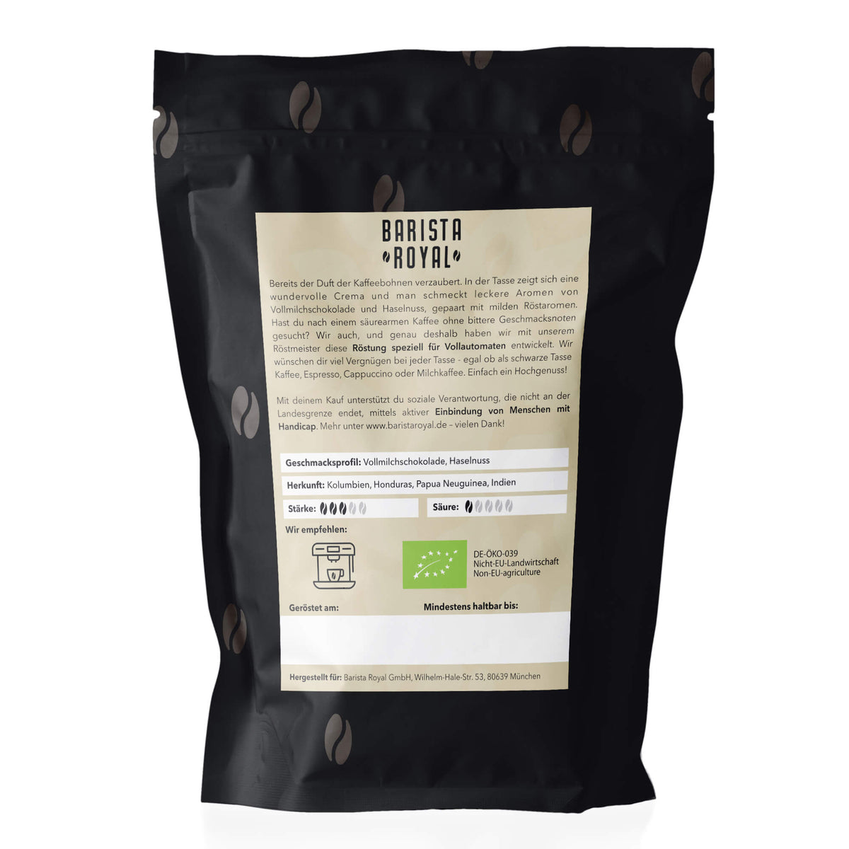 Kaffee für Vollautomaten Barista Royal