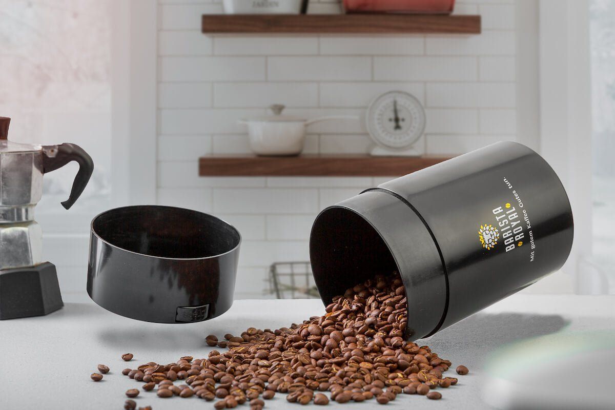 Kaffee Vakuumdose / Kaffeedose für Kaffeebohnen & Pulver