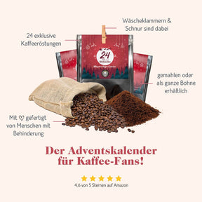Premium Kaffee Adventskalender 2023 - 24 x 30g